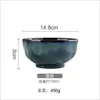 INS Vajilla de Cerámica Estilo Japonés Platos y Platos Combinación Hogar Vintage Horno Bol de Arroz Plato Plato Sencillo