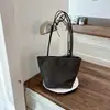 Bolso Tote de Nylon Coreano de Nicho Bolso Cesta para Mujer Gran Capacidad Ligero para Viajes Diarios Bolso de Hombro Único Bolso Cubo Debajo del Brazo