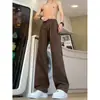 Overol de Leñador Retro Americano para Hombre Marca de Tendencia High Street Diseño Holgado Casual Pierna Recta Pantalones Largos