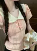 Camiseta de Manga Corta con Diseño Hueco de Cuello Peter Pan para Mujer, Suave y Dulce, Top Elegante y Versátil Ins de Verano Chic