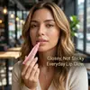 Bálsamo labial translúcido transparente hidratante blanqueador superficie de espejo velo suave niebla suave tono suave rosa claro pegajoso péptido PDRN revitalizante brillo transfronterizo