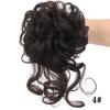 Venta al por mayor de fábrica comercio exterior sintético moño de peluca anillo para el cabello anillo para el cabello despeinado cabeza de bola elástico diario cómodo