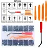 Aplicable a Honda Toyota Chrysler Tipo Universal Juego Combinado Hebillas de Goma Clips 229 Piezas Clips Automotrices en Caja