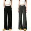 Pantalones de Maternidad de Cintura Elástica de Color Contrastante Primavera Verano Ropa Exterior Pantalones Casuales Ligeramente Acampanados Tallas Grandes 2026 Nuevos Pantalones Casuales Ropa de Verano