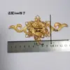 Kit diy ventilador de noiva feito à mão ventilador de casamento material coroa de fênix acessórios de ramo de flor combinação dourada pacote de materiais