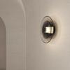 Lâmpada de Parede LED Criativa para Quarto, Mesa de Cabeceira, Sala de Estudo, Corredor, Lâmpada de Parede Moderna Simples de Metal e Vidro, Lâmpada Moderna Nórdica para Sala de Estar