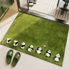 Tapetes de Banheiro de Lama Diatomácea com Desenhos de Floresta, Tapetes de Pé Absorventes Antiderrapantes para Banheiro, Tapetes de Entrada Resistentes a Manchas e Fáceis de Cuidar