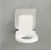 Dispensador de jabón de baño con prensa para botellas de desinfectante de manos para hotel, estante para baño con dibujo de alambre, estante para gel de ducha colgante de pared