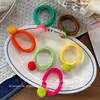 Nueva Diadema Dulce de Frutas Estilo Coreano para Niños, Diadema de Bola Alta Elástica, Anillo de Toalla Versátil Accesorio para el Cabello para Niñas
