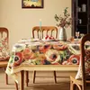 Mantel Estilo Retro Americano, Sin Lavado, Impermeable, Resistente al Aceite, Lujo Ligero, Tacto de Alta Gama, Nuevo Modelo 2024, Tela para Mesa de Café