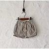 Shorts Listrados com Cordão para Crianças Primavera e Verão Calças Casuais Largas Confortáveis com Bolso para Bebê Shorts de Praia para Meninos