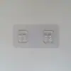 Gancho de hebilla de pegatina de pared sin costuras, accesorios de hebilla de garra, estante de acero inoxidable, pegatina, hebilla transparente cepillada, pegamento