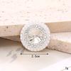 Nuevos Accesorios de Anillo DIY de Perlas y Pedrería, Decoraciones de Lujo para Zapatos con Agujeros, Aleación Incrustada con Diamantes, Joyería de Piedras Preciosas de Cristal, Accesorios Decorativos