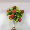 Ramas Pequeñas de Frutas Artificiales, Racimos de Fresas de 5 Ramas, Flores Falsas, Ramo de Flores DIY de Rama de Fruta, Decoración de Sala de Estar, Granada para Año Nuevo