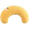 Almofada Pequena para Pet, Almofada para Gato e Cachorro, Brinquedo para Pet Aliviar o Tédio, Protetor de Pescoço Resistente a Rasgos e Mordidas, Almofada em Formato de U, Brinquedo Macio de Pelúcia