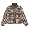 Chaqueta Botonada de Bolsillo Chic para Primavera y Otoño para Mujer, Versátil y Elegante, Abrigo Corto de Espiga Petite, Transfronterizo