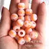 12mm Jade Sintético Linha Dupla Resina Furo Grande Contas Redondas DIY Acessórios para Roupas Pulseira de Cordão de Mão Acessórios para Headwear