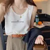 Camiseta de algodón acanalada para mujer, camisola para llevar debajo de un traje, nuevo top de verano ajustado que disimula los rollitos laterales, se puede usar como capa exterior