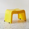 Taburete Pequeño de Plástico Transparente para Baño para Niños y Adultos Banco Pequeño Multifuncional para el Hogar Taburete de Cristal Grueso y Liso Taburete Bajo