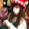 Caperucita Roja ~ Lindo Gorro de Santa Claus Gorro Grueso de Invierno para Niños Gorro Grueso de Lana Rojo Marea Cálida
