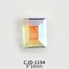 Accesorios populares para uñas combinan con todo Cuadrado Caramelo de Roca fondo puntiagudo Diamante color transparente color mágico caramelo de roca Taladro para uñas Accesorios Venta al por mayor