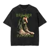 [Transfronterizo 230g] Camiseta de Béisbol Sahur Lavada para Niños Tralalero Tralala Tiburón t