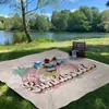 Tapete de Praia Transfronteiriço de Secagem Rápida, Repelente à Água e à Prova de Umidade, Tapete de Piquenique ao Ar Livre, Cobertor de Acampamento