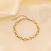 Set de Joyería Que No Se Desvanece, Nuevo Brazalete de Acero de Titanio para Mujer, Joyería de Mano de Moda Versátil Estilo Ins, Joyería para Mujer, Sentido de Alta Gama