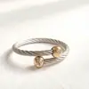 Nueva oferta especial: Pulsera de cable de acero de titanio de moda popular europea y americana, de alta calidad, que conserva el color, versátil, para hombres y mujeres