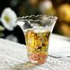 Taza de Feria de Vidrio Floral Divisor de Té Ceremonia del Té Accesorio de Juego de Té de Taza de Feria Vertedor de Té de Alto Valor Pieza Única