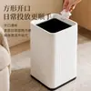 Almacenamiento de sala de estar de hotel, uso cuadrado de oficina, inodoro ovalado comercial, nuevo bote de basura de doble capa a rayas para KTV 2026