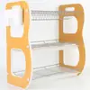 Estante para platos de hierro, organizador de platos para encimera de cocina, escurridor doméstico, estante para cubiertos, venta al por mayor para ventas transfronterizas