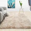 Tapete de lã longa tingida com veludo pvvelvet simples e transfronteiriço, tapete de cor gradiente, mesa de centro, sala de estar, quarto, tapete de chão, entrega de uma peça