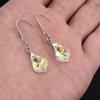 Pendientes Elegantes Pequeños Estilo Chanel de Acero de Titanio Pendientes de Cristal Barroco Moda para Mujer Pendientes Finos para Cara de Mujer No se Desvanecen