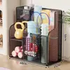 Cesta de Armazenamento para Tapete de Yoga com Rodas Equipamento Esportivo de Fitness Ferramentas de Alongamento Prateleira de Armazenamento Artefato Rack de Armazenamento para Raquete de Badminton