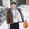 Chaqueta de Invierno de Algodón con Plumas para Niños 2026 Nuevo Estilo Bonita Chaqueta de Algodón Engrosada con Forro Polar para Niños Ropa de Abrigo Chaqueta Acolchada de Algodón para Bebé
