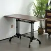 Mesa y Sillas de Comedor Estilo Mid-Century Americano, Sillas de Comedor Francesas, Mesa y Sillas de Cafetería Retro, un Juego Completo de Mesas y Sillas de Comedor Comerciales