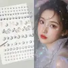 Pegatinas de Diamantes sin Pegamento para Supermercado para Maquillaje de Escenario Infantil, Decoraciones Faciales, Pegatinas de Pedrería, Maquillaje de Concierto, Pegatinas para Cejas