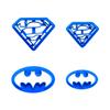 Nuevos Cortadores de Galletas de Batman y Superman, Moldes de Superhéroes, Set de Herramientas de Repostería Realistas, Directo del Fabricante