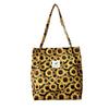 Bolso Tote Estampado para Mujer Casual Estilo Coreano Gran Capacidad Bolso Tote de Lona de Pana Bolso de Hombro de Felpa para Viaje para Mujer
