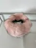 Corea del Sur 24 otoño e invierno nueva moda moda imitación piel sombrero de pescador niños blogger ins felpa parte superior vacía sombrero tipo cubo