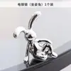 Adorno de conejo de orejas largas electrochapado moderno nórdico, de alta gama y lujo, adecuado para coche y sala de estar, accesorio decorativo para el hogar de moda