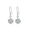 Aretes de Plata de Ley S999 Chaoyuan con Circonita Plata Pura Elegantes de Nicho Simples para Mujer Lujo Accesible Joyería para Orejas de Gama Alta