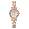 Agitar el sonido en vivo reloj de pulsera de calcedonia corona joyería moda reloj de mujer reloj de cuarzo una generación de cabello