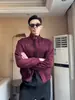 Tacto suave / Camisa de manga corta retro suelta versátil para hombre Verano 2025 Color albaricoque rojo Anti-puñalada