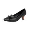 Zapatos de Mujer de Tacón Alto Cuadrados con Estampado de Leopardo Francés Transfronterizos Otoño 2026, Tallas 40-45, Talla Grande, Zapatos de Salón Individuales Vintage con Lazo Poco Profundo