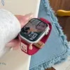Etiqueta Fina con Forma de Cachorro Hebilla Magnética Correa con Textura Lisa Adecuada para Apple Watch