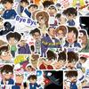 50 pegatinas nuevas clásicas de dibujos animados Detective Conan decorativas regalo Diario a prueba de agua Taza Pegatinas para computadora teléfono móvil