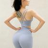Ropa interior deportiva Scrub Naked para mujer, fitness, tirantes finos para los hombros, sexy, hermosa espalda, chaleco, sujetador de yoga, sujetador estéreo a prueba de golpes