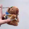 Celebridad de internet lindo capibara capibara colgante peluche juguete muñeca bolsa colgante llavero Muñeca Muñeca